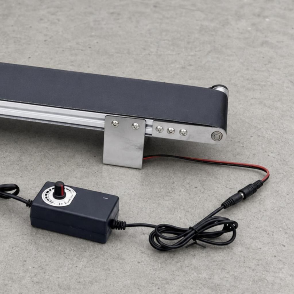 Small Electric Conveyor Belt with Speed Controller Compact Tabletop