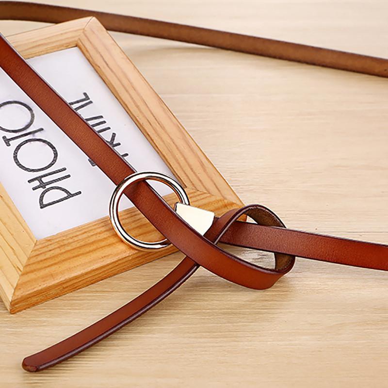 Womens Minimalist Style Waist Belt Metal Buckle Dress Suit Shapewear Belt