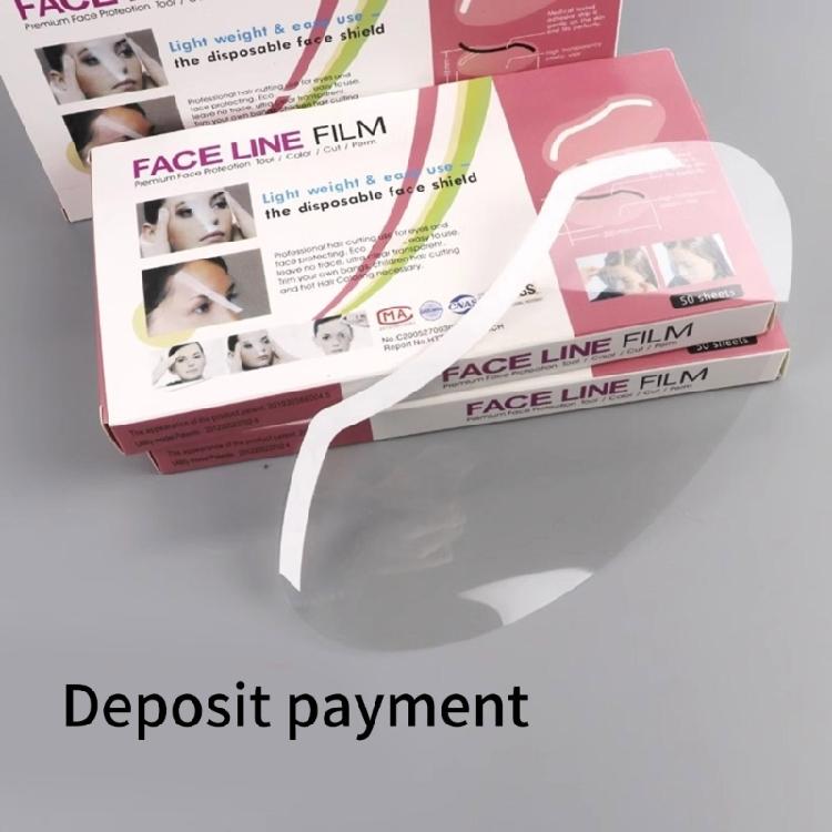 Klarer Einweg-Gesichtsschutz Haarschneide-Gesichtsschutz Visiere Haarfärbe-Gesichtsschutz Maske Friseurbedarf