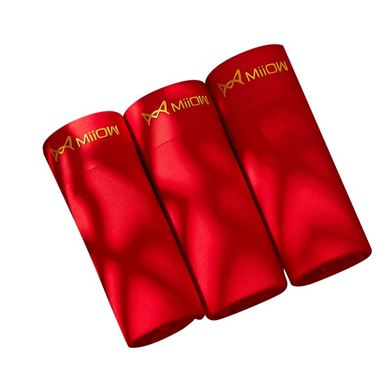 

Mao Ren Мужской праздничный красный набор нижнего белья и носков 3XL