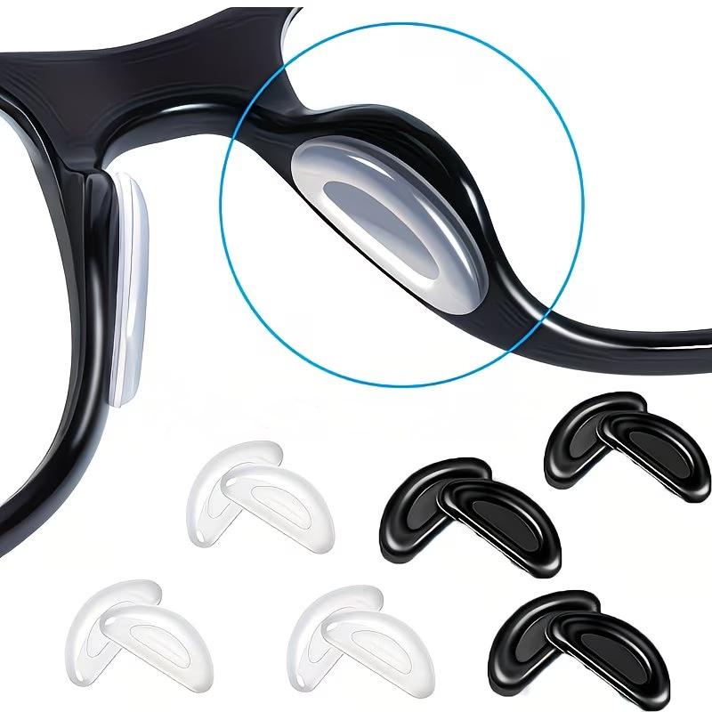 5-10pairs Eyeglass Nose Pads Replacement Anti-slip Nose Cushions Soft Self-Adhesive Invisible Nose Pad for Eyeglass Frame
