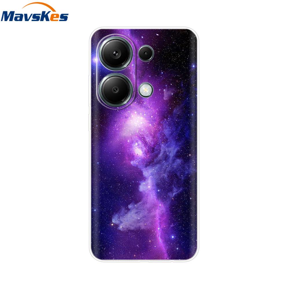 For Poco M6 Pro Case For Xiaomi Poco M6 Pro 4G Cover Fundas Coque Camera Protector Soft Silicone Phone Back Case For Poco M6 Pro
