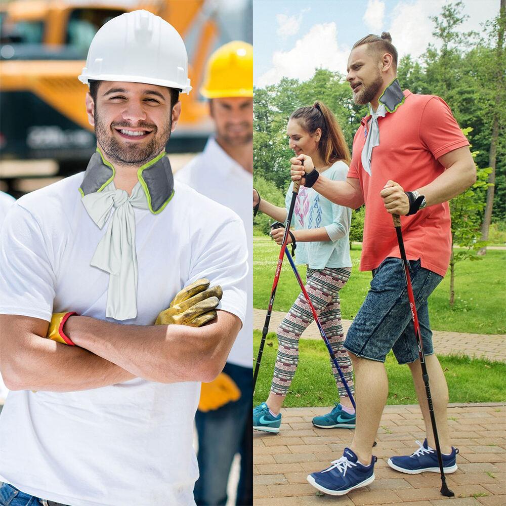 Sommer Nackenkühlung Kaltes Gefühl Eisschal Eispackung Sport Stirnband Wiederverwendbar Outdoor Aktivität Kühlende Ausrüstung für Heißes Wetter