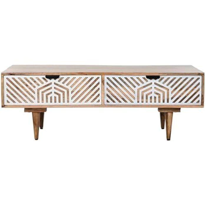 Table Basse - HOME ESPRIT - Multicolore - Bois de manguier - 115 x 60 x 40 cm - Montage facile