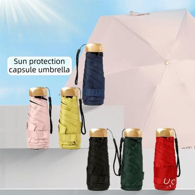 Ochrona UV Kieszonkowy Składany Parasol Przeciwdeszczowy Ultralekki Kieszonkowy Parasol Mini Odporny na Wiatr Parasol Przeciwsłoneczny Letni