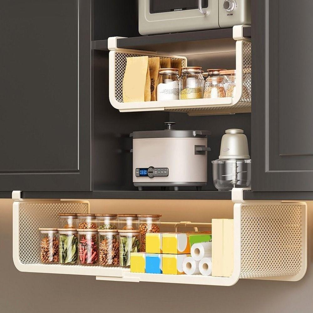 Large Capacity Under Cabinet Storage Rack Carbon Steel Spice Holder Cabinet