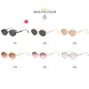 Women's sunglasses - unisex fashion polygonal metal sunglasses