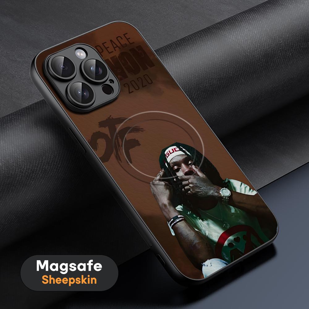 Singer King V-vons Hot Cool Phone Case For iPhone 17 16 15 14 13 12 11 Plus Pro Max High-end Luxury Magsafe Sheepskin