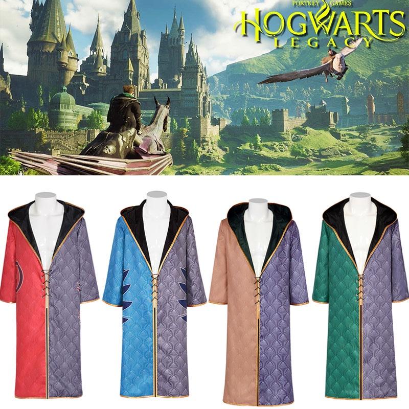 Hogwarts Legacy Cloak Cosplay Costume For Gryffindor Hufflepuff Slytherin And Ravenclaw Fans