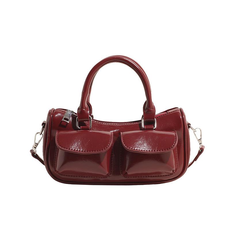 Niche Fashion Retro Portable Saddle Bag Women's 2025 Winter New Simple Casual Shoulder Bag High-end Women's Bag