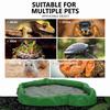 ABS Resin Water Dish Feeder Imitation Rock Design Feeder Bowl New Pet Feeder Basin  Small Reptiles