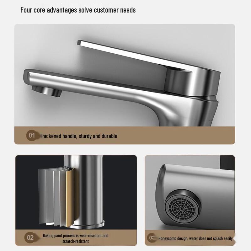 Stainless Steel Washbasin Faucet