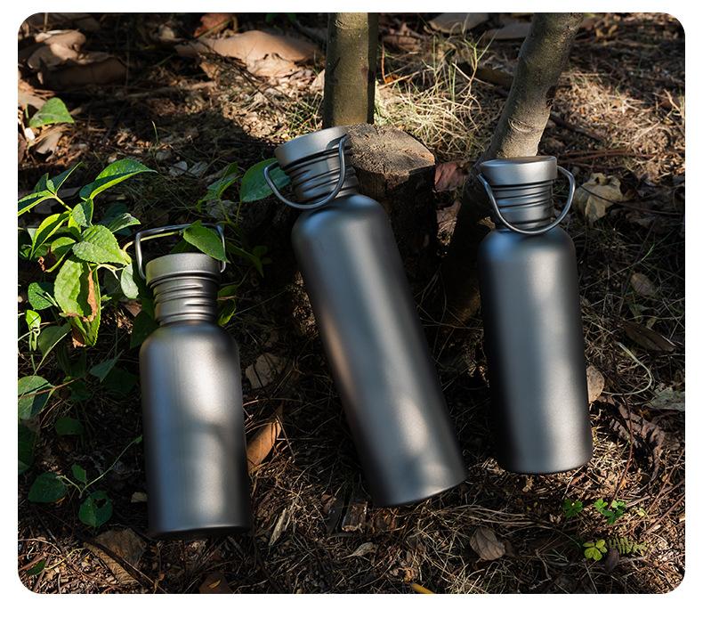Pure titanium outdoor sports insulated cup - Lightweight and portable camping and hiking cold and hot drinking water bottle