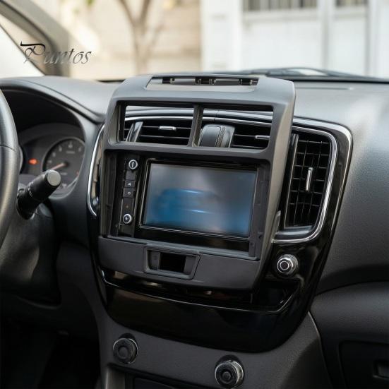 Auto Multimedia Player Frame 9-Inch Car Radio Fascia for Toyota Avanza, 2012 Double Din Dash Kit Center Console Navigation Mounting Bracket,