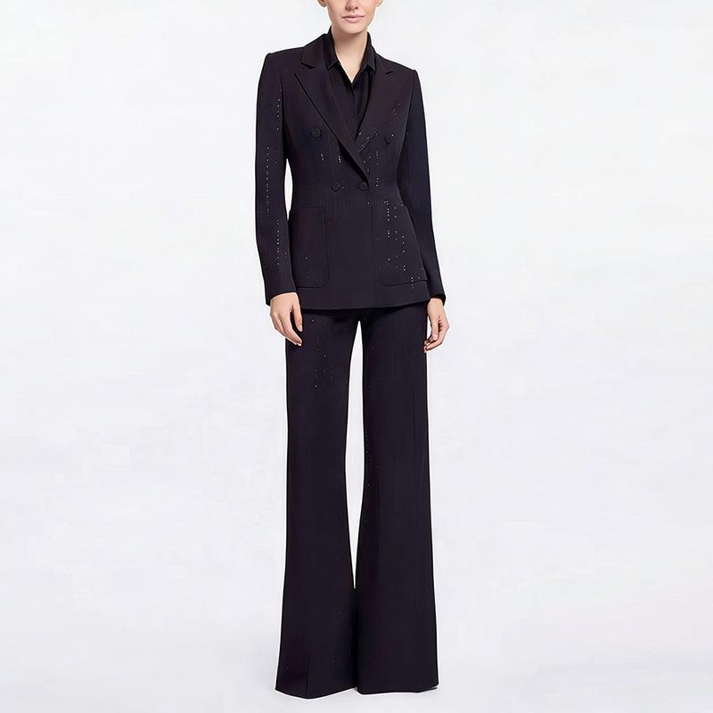 High Street Fashion Sequin Glitter Suit Jacket & Trousers Set - Early Spring 2026