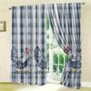 Rural Rooster Pattern Printed Curtains Window Decoration Home Room Curtain Set Of 2 Farmhouse Made Polyester Washable