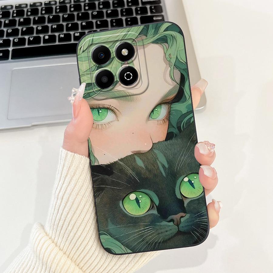 For Honor X6a Case WDY-LX1 Capa Cute Cartoon Soft Silicone Cover For HonorX6a X 6B X6 b Shell Matte Len Proective Phone Fundas