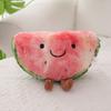 Shape Plush Watermelon Doll With Embroidery Design For Playroom Decor And Gift