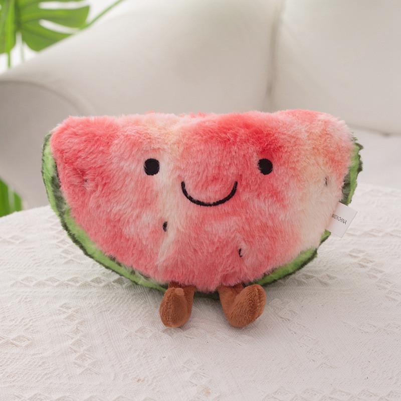 

Shape Plush Watermelon Doll With Embroidery Design For Playroom Decor And Gift Small,23cm