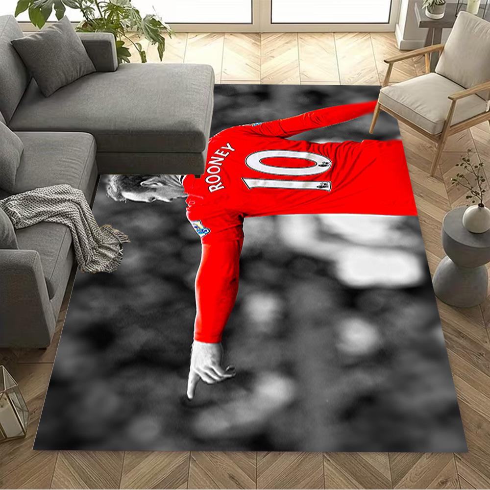 Wayne Rooney Celebration Floor Mat Design for Hallway Foyer Bedrooms Playrooms Anti-slip Rug Office home decor Spiritual Gift