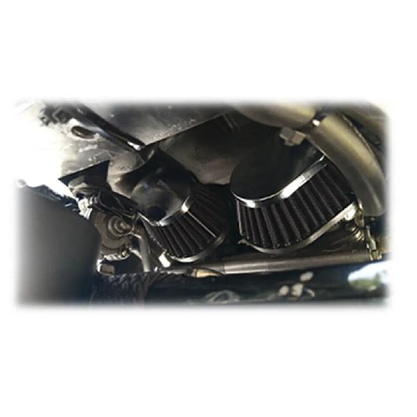 4x 51mm Black Motorcycle Air Intake Filter Cleaner Oval Pod Air Filter Universal