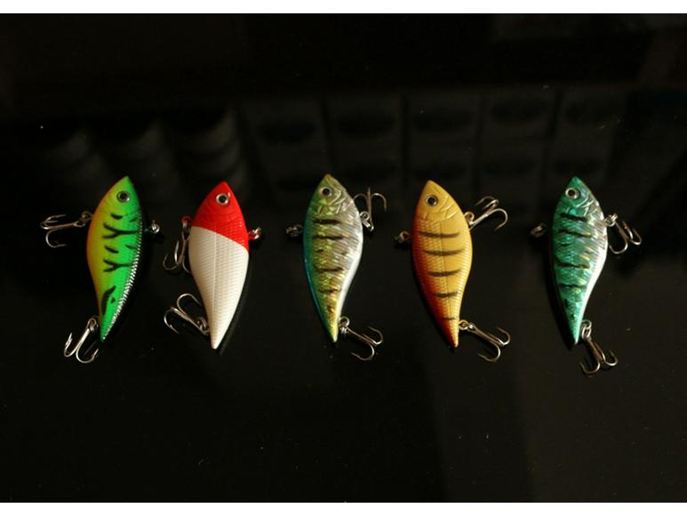 Pisces VIB 12g 7cm Vibration Fishing Lure Set - Hard Plastic Bait for Bass and Asp
