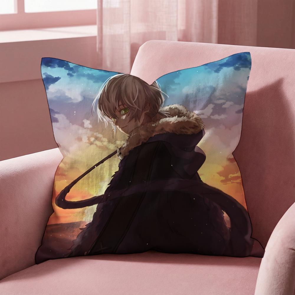 Anime To Your E-Eternity Cushion Cover Multi-Scene Pillow Cover for Home & Car - Reversible, Soft & Durable for Daily Use