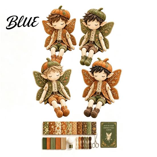 DIY Keepsake Crafting 4 Supplies Kit Fabric Boys Patchwork Tools Fairy Sewing Make Boys Doll