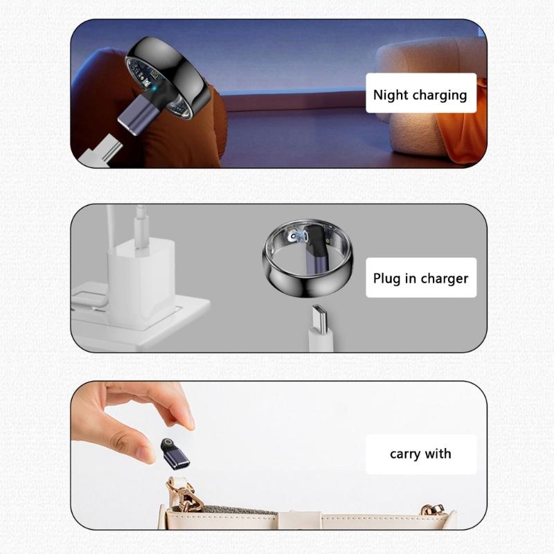 Intelligente Ringe Magnetische Lade-Stromanschlüsse Premium-Metallmaterialien Sichere Verbindung Kompatibilität Für Intelligente Ringe