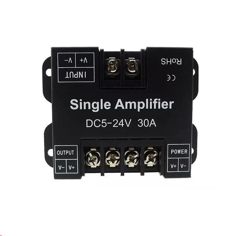 DC5V12V/24V Single Color/RGB/RGBW/RGBWW RGB+CCT LED Amplifier Controller 12A/24A/30A/50A 1CH/3CH/4CH/5CH Strip Power Repeater