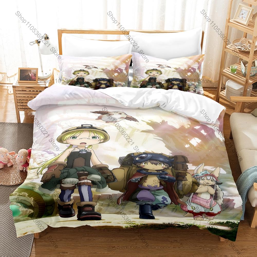 Cool Personality Popular Anime Made In Abyss New Bedding Duvet Cover Set Fashion Bed Linen Single Double Queen King Size