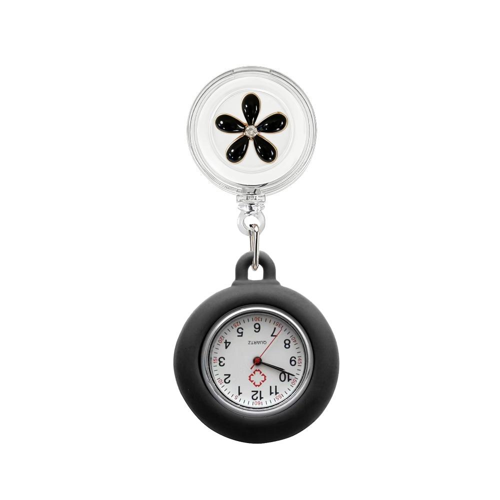 Anti-Lost Retractable Pocket Watch Decorative Pendant Fob Watch Retractable Nurse Watch Hospital