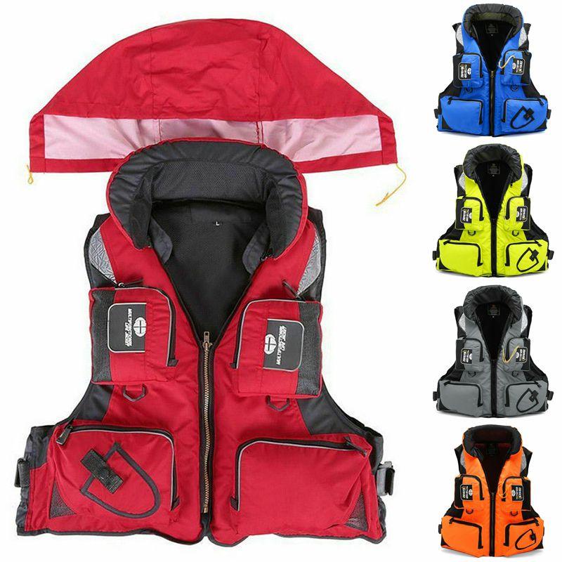 Safety Life Jacket Vest Adjustable Buoyancy For Sailing Kayak Canoeing Fishing