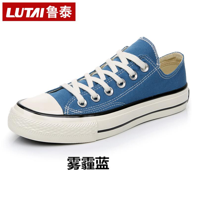 Little white shoes white canvas shoes work shoes men's casual shoes one pedal lazy shoes men's shoes single shoes sneakers