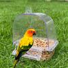 Durable Hanging Parrot Feeding Trough Bird Food Container Bird Cage Feeder Bird Accessories