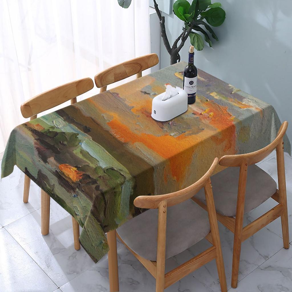 Custom Patterned Tablecloth Waterproof Oil-proof Tablecloth Family Wedding Office Decoration Tablecloth Exclusive Service