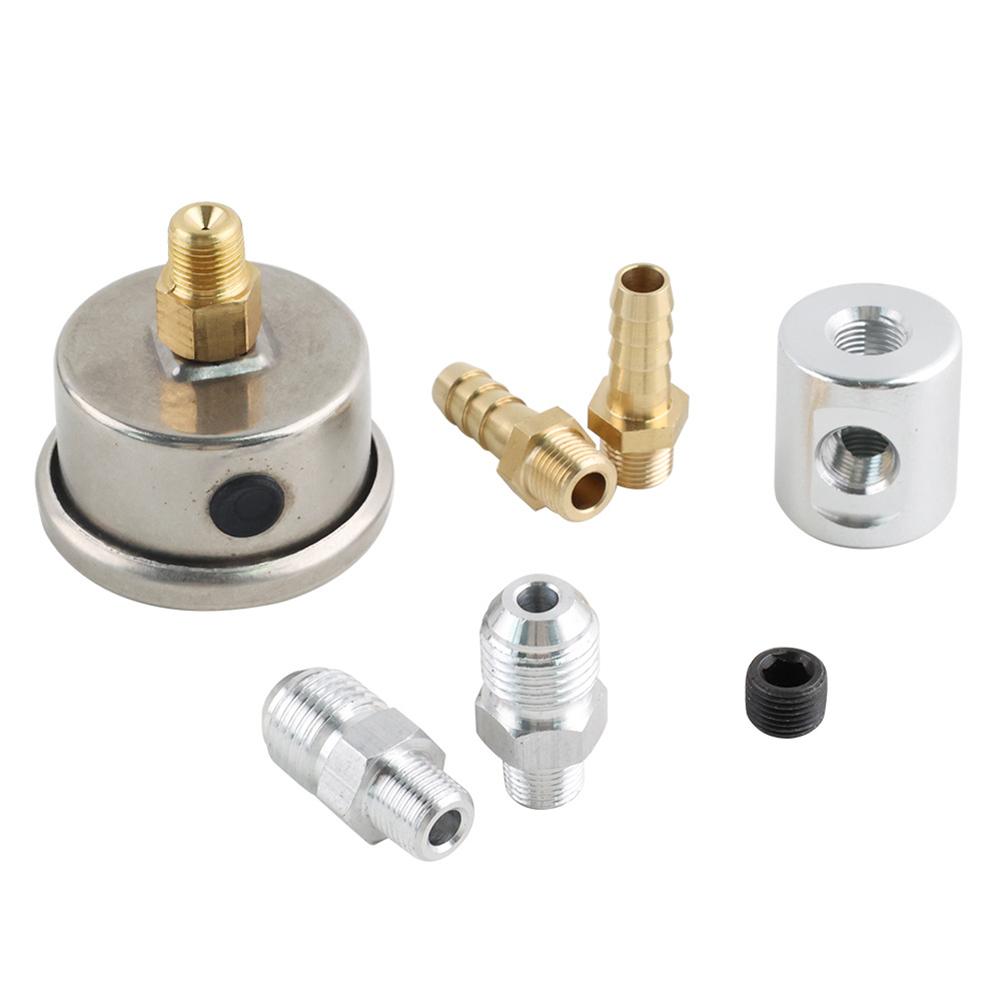Liquid Filled Gauge Easy Installation Universal Fuel Gauge Fuel Pressure Gauge High-Quality For Fuel Systems Oil Systems Water