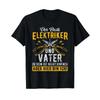 Unisexs T Shirt With Gerunisex Text Bester Electricians And Father Hier Bin Ich Papa Best Electrician A Black S Vintage
