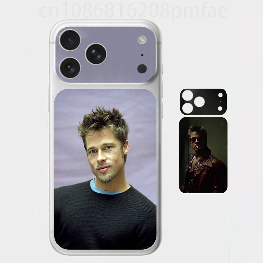 Actor B-Brad P-Pitt Premium Skin Wrap for iPhone 17 Pro/Max, Back Frame Camera Protective Decal (Not Case)