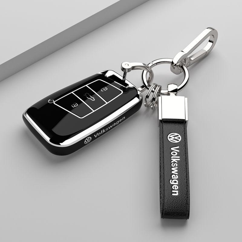 opq1 Soft TPU Car Key Case Cover Holder Shell Bag For VW Volkswagen Passat B8 Tiguan Magotan Protector Keychain Keychain Accessories