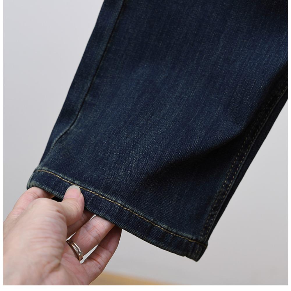 Dimanaf 2025 Mărimi Mari Toamnă Femei Blugi Pantaloni Denim Femei Elastic Basic Talie Înaltă Pantaloni Mărimi Mari Pantaloni Fashion 5XL
