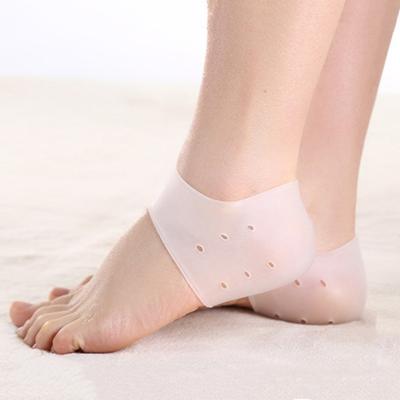 2/5 Pairs Silicone Heel Protection Pads for Women Men Wearable Heel Spur Insoles Foot Care Non-slip & Anti-wear Invisible Insole Heel Protector