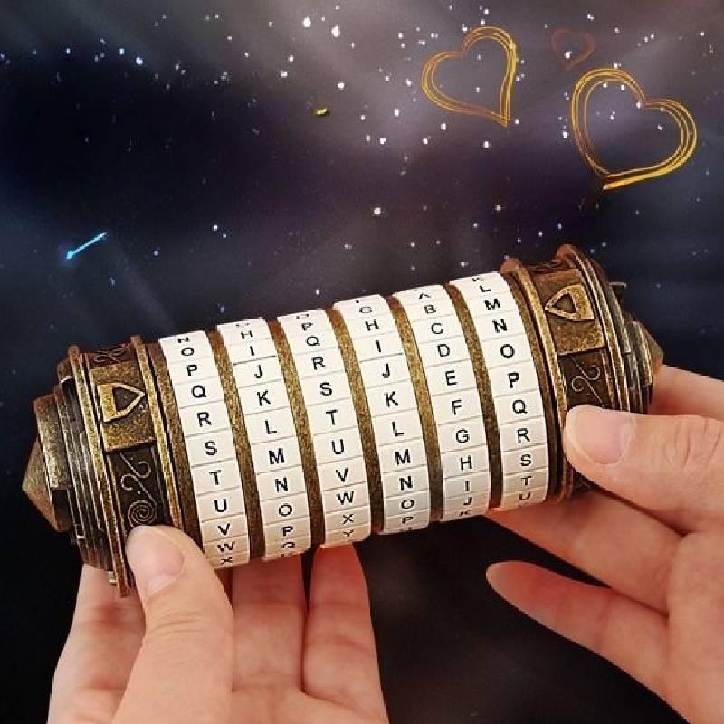 Vintage Bronze Da Vinci Code Schloss Perfektes Romantisches Geschenk Für Alle Anlässe