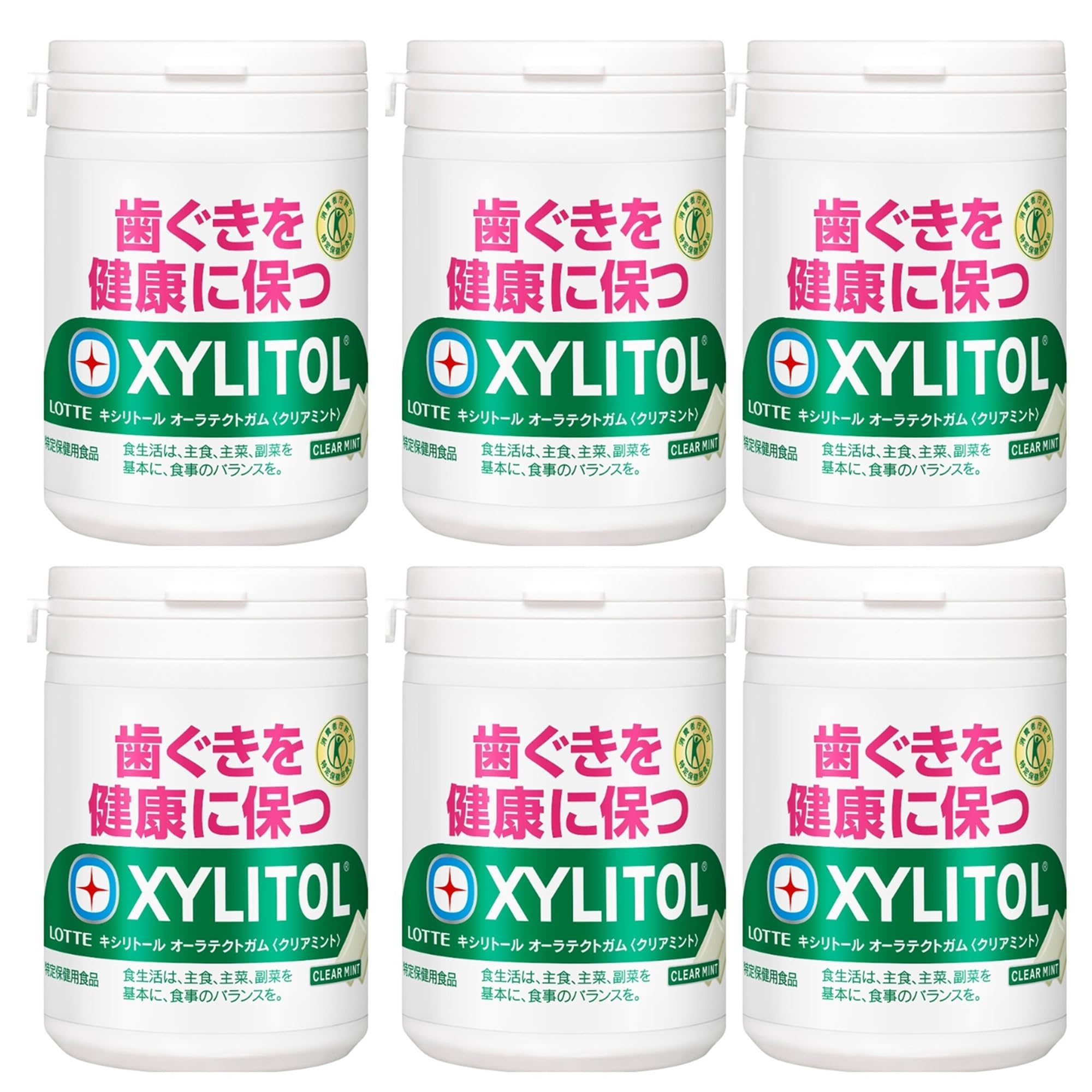 

Сохраняйте зубы крепкими и здоровыми с Lotte Xylitol Oratect Gum Slim Bottle 125 г х 6 упаковок [FOSHU]. (Прозрачная мята)