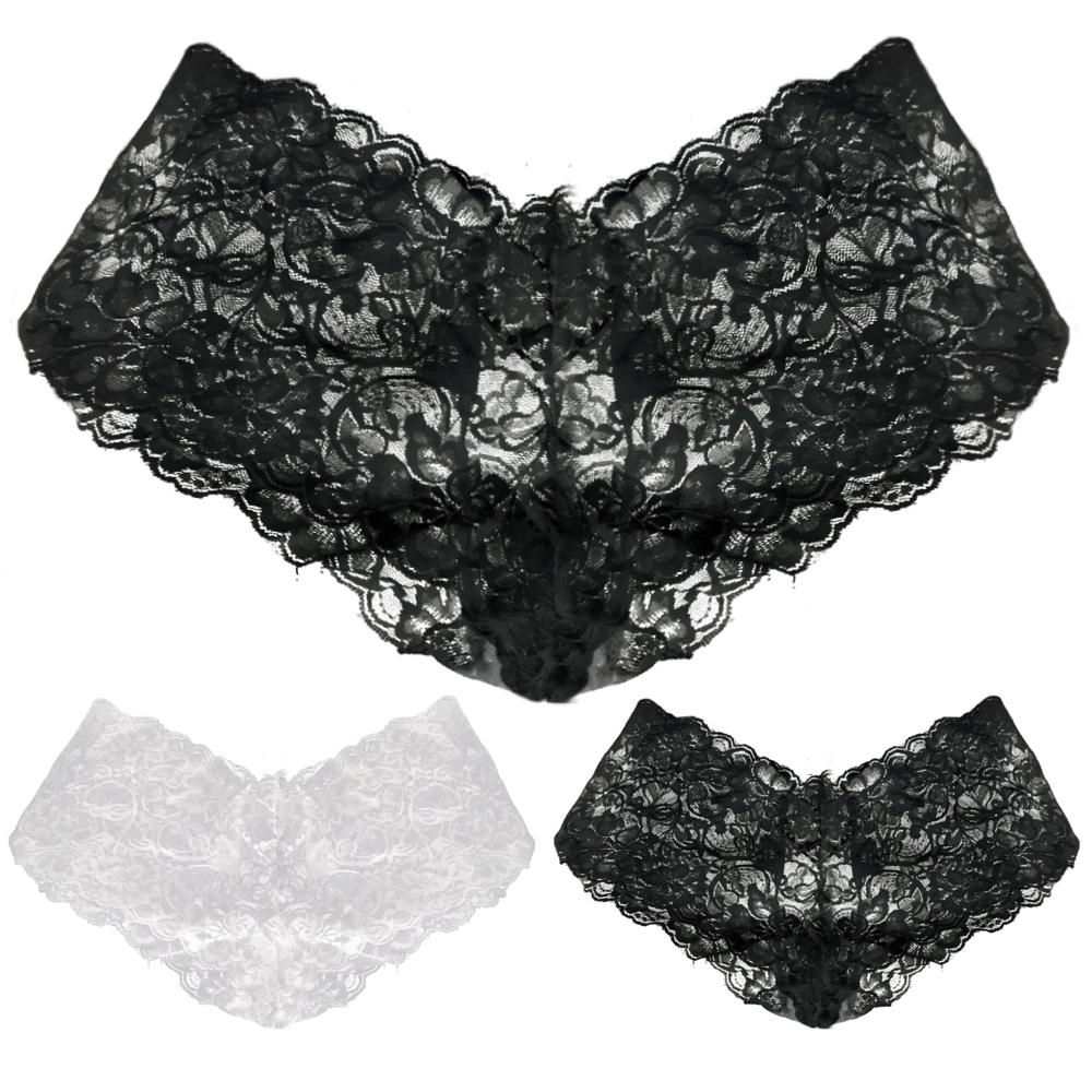 G-string Underwear Underpants Panties Ladies Lace See through High rise