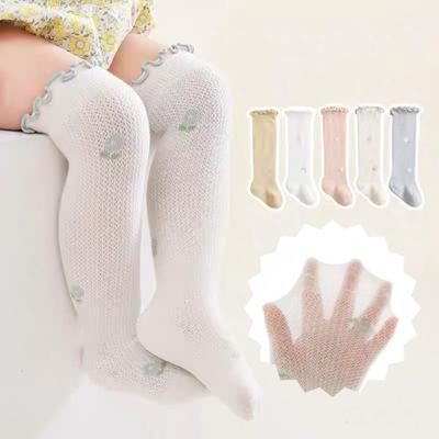 Summer Ruffle Knee Socks Mesh Baby Socks New Long Stockings  Toddler