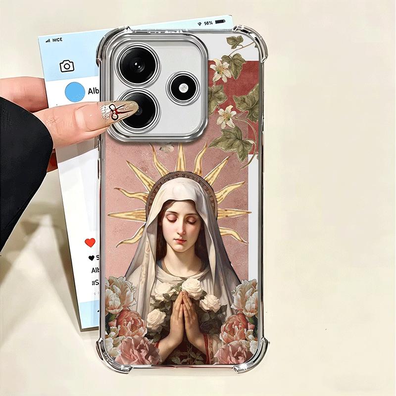 Virgen Mary Virgin De Guadalupe Soft Phone Case For Xiaomi Poco X7 X8 Pro Max X6 X5 X3 F8 Ultra F7 M8 M7 M5S Redmi 15C 15A 15 14
