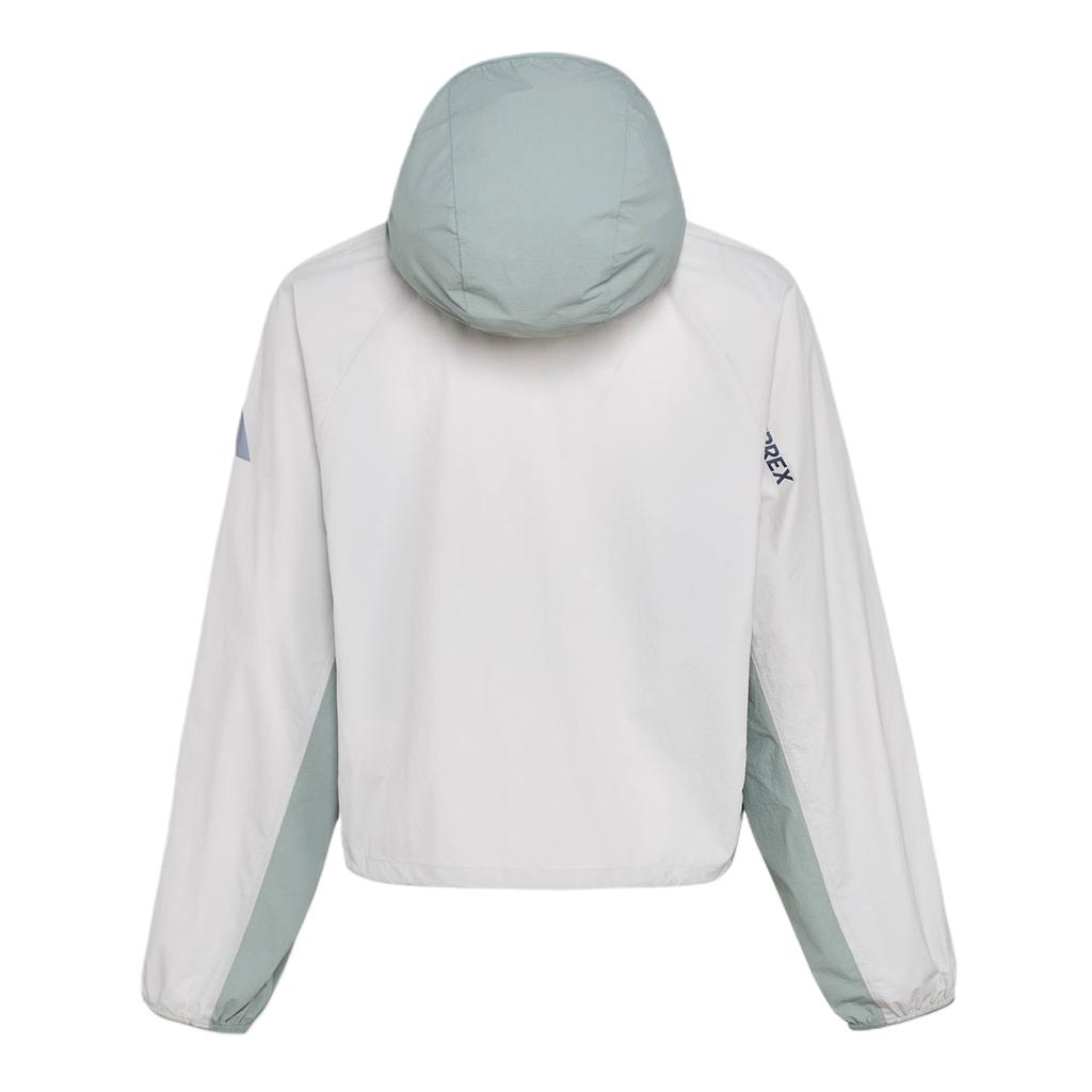 adidas Jackets Women's Light Gray/Wonder Light Gray Green Hooded Moderate Other KD4376