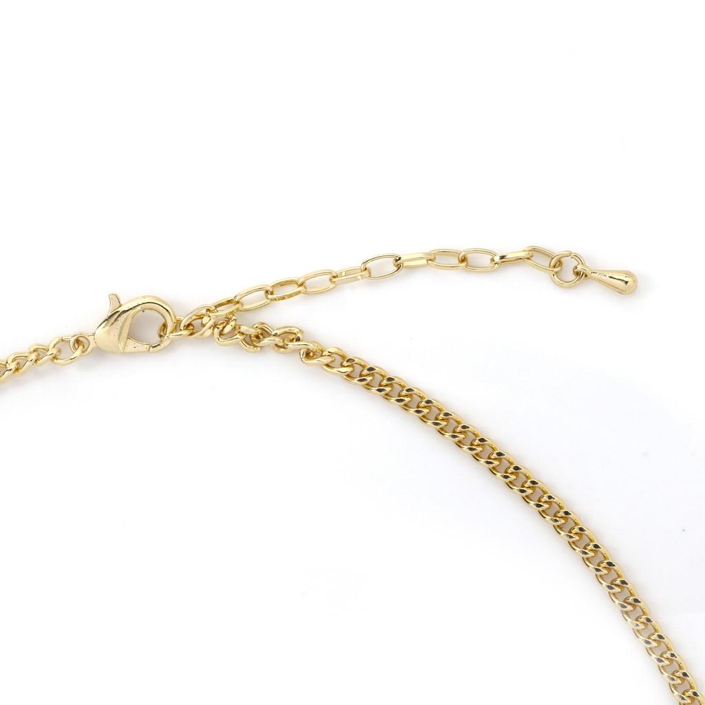 Trendy Floral Necklace For Women In Multi-color Alloy Material With Elegant Oil Finish