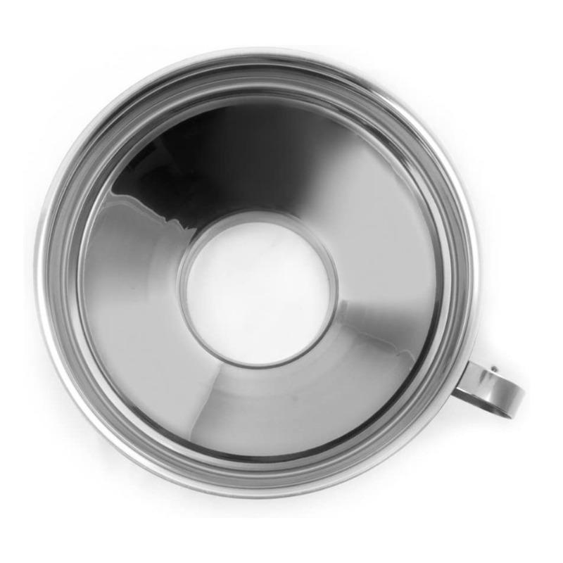 Wide Mouth Liquid Funnel for Jars Stainless Steel Canning Funnels Flask Filter for Oil Wine Water Spices Kitchen Tools Gadgets
